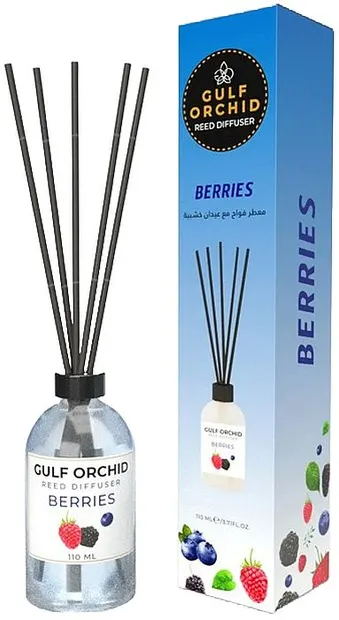 Odorizant cu bețișoare Gulf Orchid - Berries, 110 ml
