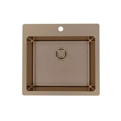 Chiuveta bucatarie inox culoare cupru Alveus Pure 70