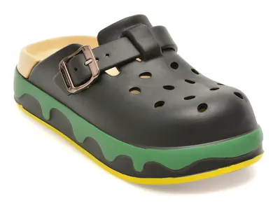 Papuci GRYXX negri, A196, din pvc