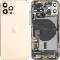 Capac Baterie Apple iPhone 12 Pro, Cu Carcasa Mijloc, Full Parts, Auriu, Swap