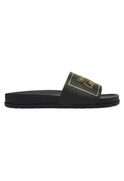Papuci de dama - plastic - negru