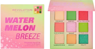 Makeup Revolution - Paletă de farduri Watermelon Breeze, 9 culori
