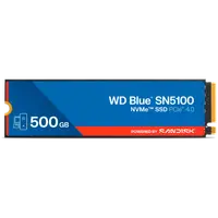 SSD WD Blue SN5100 500GB M.2 2280 PCIe Gen4 x4 NVMe QLC 3D, Read/Write: 6600/5600 MBps, IOPS 660K/1100K, TBW: 300