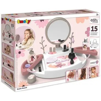 Salon de infrumusetare Smoby My Beauty Studio cu 15 accesorii