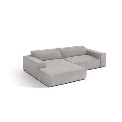 Colțar modular gri deschis (cu colț pe partea stângă/cu șezlong) Jodie – Micadoni