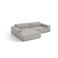 Colțar modular gri deschis (cu colț pe partea stângă/cu șezlong) Jodie – Micadoni