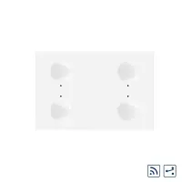 Modul intrerupator cvadruplu cap scara / cap cruce wireless cu touch Livolo standard Italian, Serie noua