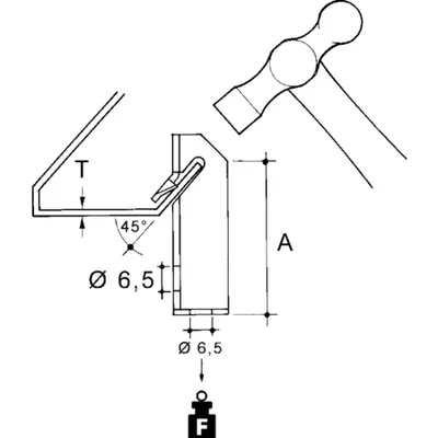 Clema 45° TM-03