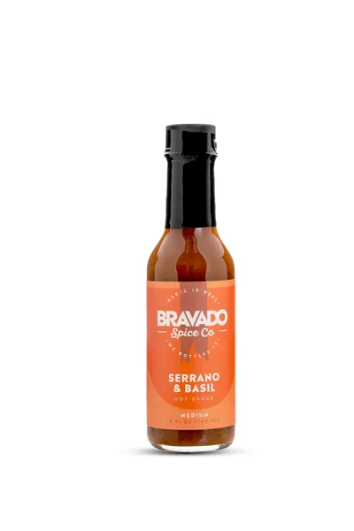 Bravado Serrano Basil - Sos Picant cu Busuioc
