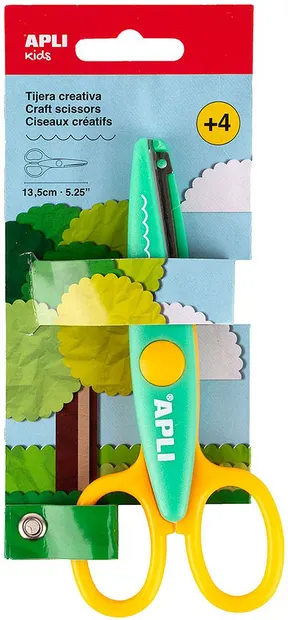Foarfeca pentru tăiere decorativă Apli Kids - Fierăstrău, 13.5 cm