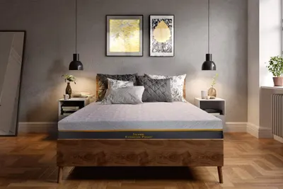 Saltea cu memorie si arcuri individuale Somnexpert Silver Evolution Pocket Spring 120 x 200 x 24 cm cu husa detasabila