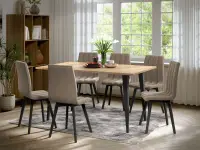 Set Masa Sorento + 6 Scaune Karma Cappuccino