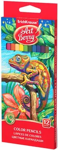 Erich Krause Art Berry Creioane colorate triunghiulare - 12 culori
