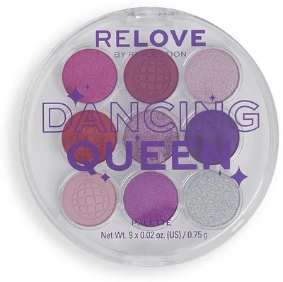 Relove By Revolution Paletă de farduri de pleoape Dancing Queen, 9 culori