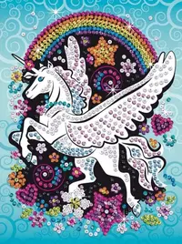 Sequin Art - Artă cu paiete, Unicorn zburător