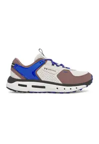 Pantofi sport Summit Trek cu insertii de piele - Alb fildes/Albastru royal/Maro pamantiu
