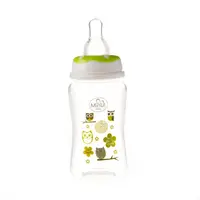 Biberon 125 ml si tetina silicon 0+ verde