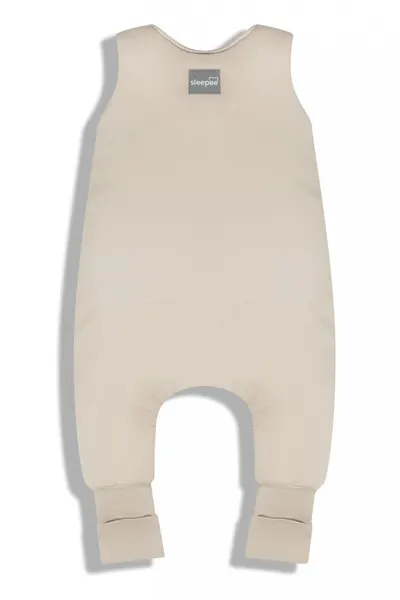Sac de dormit cu 2 fete din bumbac cu picioare 6-12 luni light Beige Sleepee 1.5 Tog