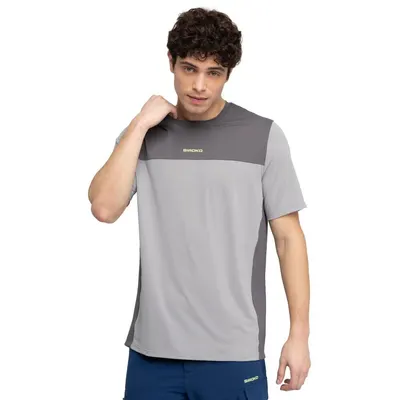Tricou MTB cu mânecă scurtă pentru bărbați MTB Berm Gray Gri