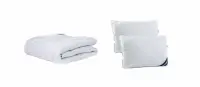 Set pilota de iarna Bumbac Pur Somnart pilota groasa 200x220 cm + 2 perne 50x70 cm