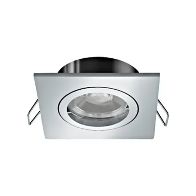 Recessed Spotlight Tedo Pro square 50W chrome IP20