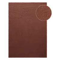 Covor cărămiziu țesut manual din lână 120x180 cm Calmio – Hanse Home
