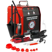 Detector de Scurgeri cu Aer si Fum EVAP Techstar® SD404, cu Manomentru, Protectie la Supraincalzire si Indicator de Presiune, Profesional, Negru/Rosu