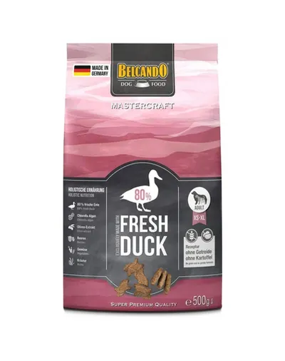BELCANDO Mastercraft Fresh duck Hrana uscata pentru caini adulti activi, cu rata 500 gr