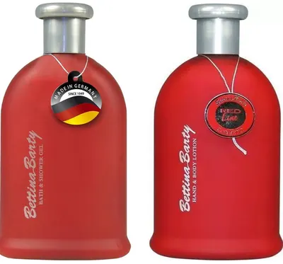 Bettina Barty Red Line Set- Loțiune și gel de baie și dus , 2 x 500 ml