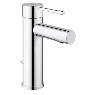 Baterie lavoar Grohe New Essence, monocomanda, 1/2, cartus ceramic, set evacurare cu tija, aerator, marimea S, Crom