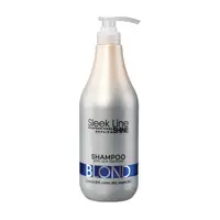Sampon blond cu pigment neutralizant albastru, 1000ml, Sleek Line