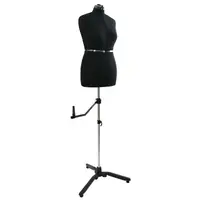 vidaXL Formă Rochie Ajustabilă pentru Femei Negru m Catifea