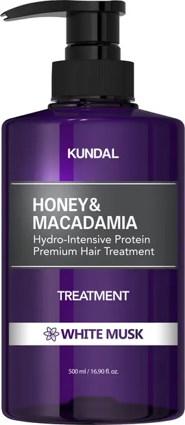 Kundal Balsam Honey & Macadamia, mosc alb, 500 ml