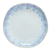 Farfurie albă/albastră din gresie ø 28 cm Brisa – Costa Nova