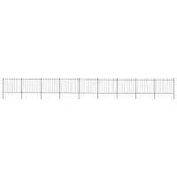 vidaXL Gard de grădină cu vârf tip suliță din oțel 1506x150 cm, negru