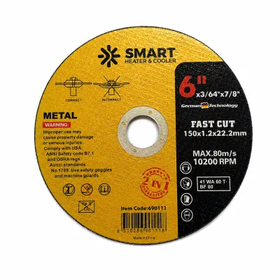 Disc Taiere Inox si Metal T41, 150mm x 1.2mm x 22.23mm &ndash; disc plat
