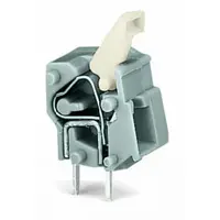 Stackable PCB terminal block; push-button; 2.5 mm²; Pin spacing 7.5/7.62 mm; 1-pole; CAGE CLAMP®; commoning option; 2,50 mm²; dark gray