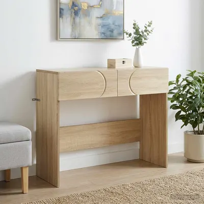 vidaXL Masă de consolă Stejar Sonoma 96,5 x 38 x 75 cm Lemn prelucrat