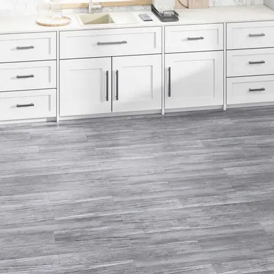 vidaXL Plăci de Pardoseală Gri lemn mat 2,51 m² 18 buc. PVC
