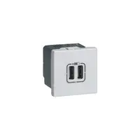 Priza dubla USB Legrand Alu
