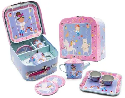 Set de ceai din metal Floss & Rock - Rainbow Fairy, 7 piese