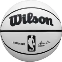 Minge de baschet Wilson - NBA Autograph Mini, mărimea 3, albă/maro