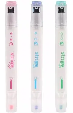Set 3 evidentiatoare 2 in 1 cu stampila pe rola. Capybara