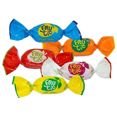 Caramele cu aroma de fructe asortate Bucuria Fructic Asorti, 3000g Engros