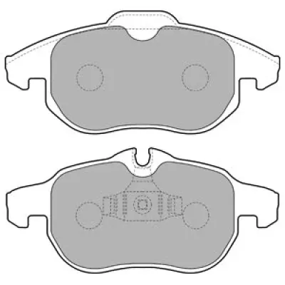 Set placute frana, frana disc DELPHI LP1723