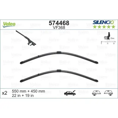 Lamela stergator VALEO 574468