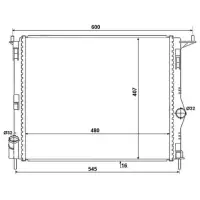Radiator, racire motor NRF 53069
