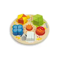 Puzzle din lemn Andreu toys - Cifre, forme si culori