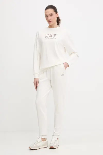 EA7 Emporio Armani compleu de trening pentru femei din bumbac cu elastan
