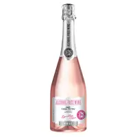 Vin spumant demisec rose, fara alcool, Rosé, 750ml, Casa Petru